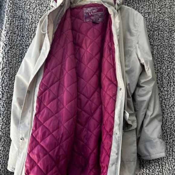 ATLAS FOR WOMEN Tan Hooded Winter Jacket - Picture 7 of 10